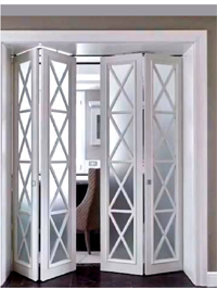 Белые складные двери гармошка Тольятти