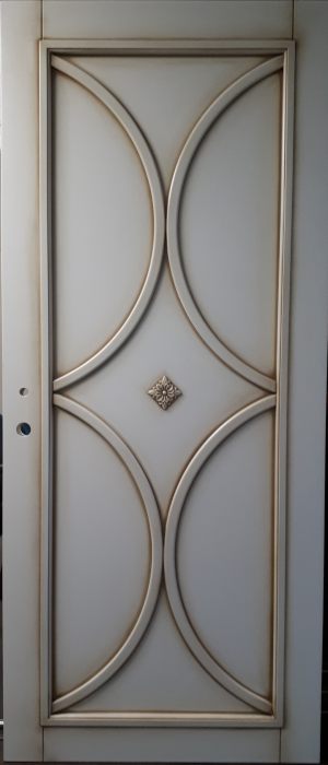 Межкомнатная дверь в профиле массив (эмаль с патиной) Тольятти